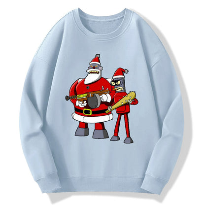 Merry Christmas Geek Cotton Sweatshirt