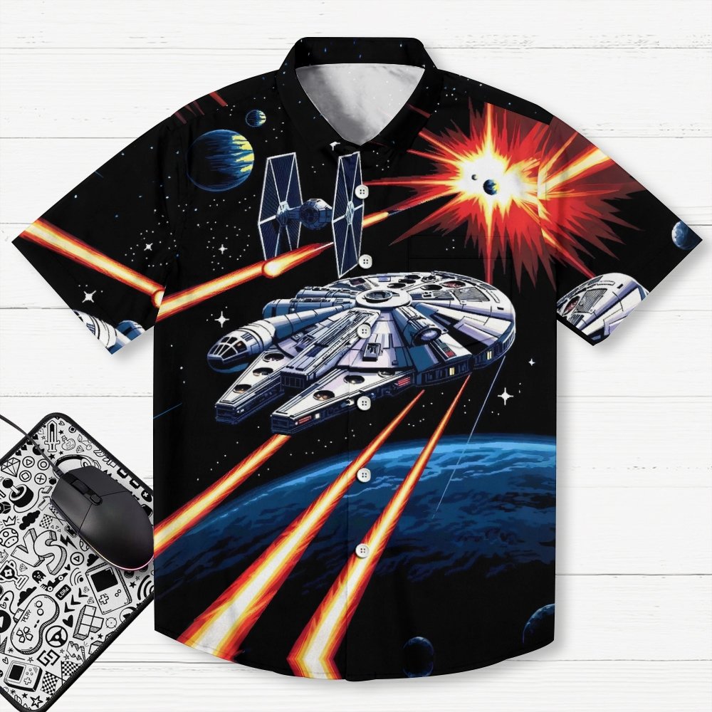 Cosmic Battle Geek Hawaiian Shirt