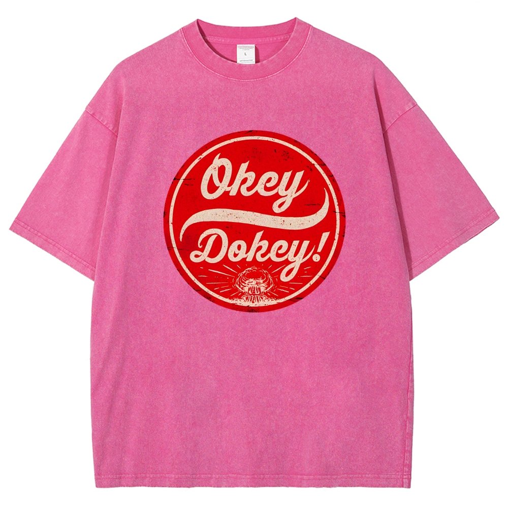 Okey Dokey - The Last Drink Vintage Distressed T-shirt