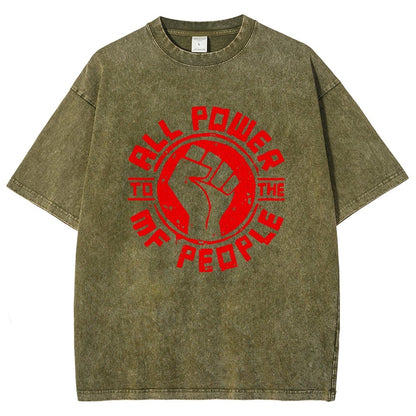 All Power Vintage Distressed T-shirt