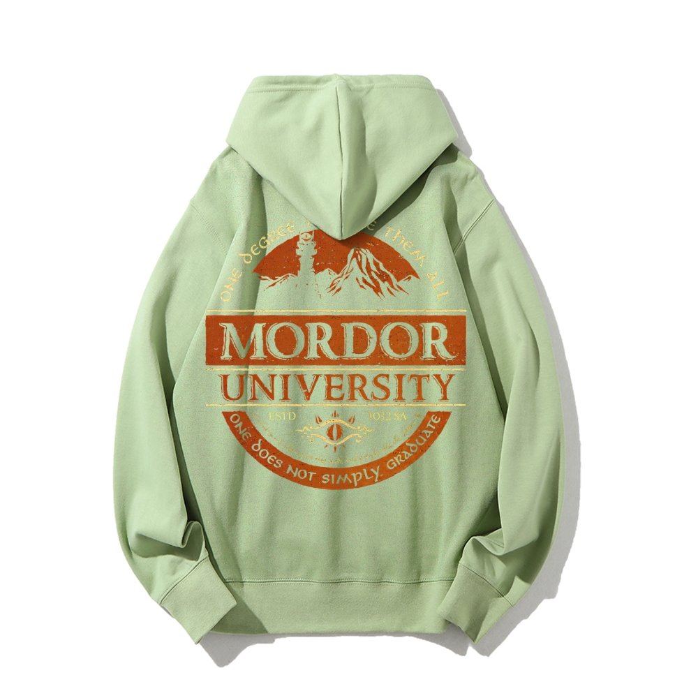 Graduation Is Not An Easy Thing Printed Back Cotton Hoodie