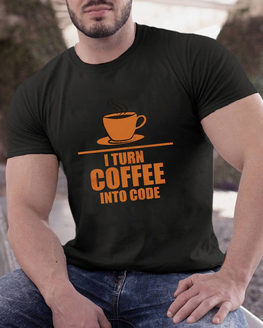 Programming I Turn Coffee Into Code Geeky T-Shirt