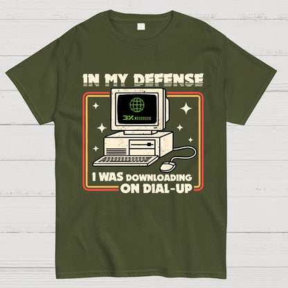Defense Protocol Dial-Up Geek T-Shirt