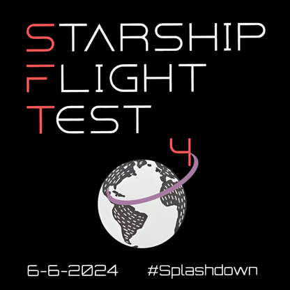 Starship Flight Test Milestone SFT4 Geek T-Shirt