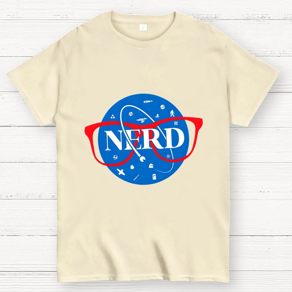 Nerdy Space Patch Geek T-Shirt