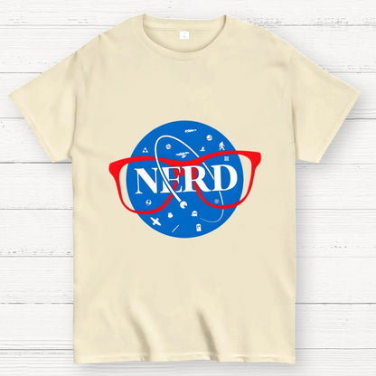 Nerdy Space Patch Geek T-Shirt