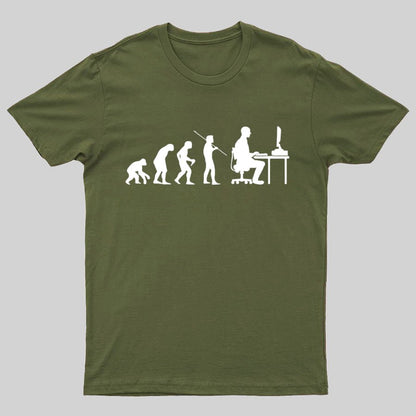 Computer Worker Evolution Shirt, Programmer T-Shirt