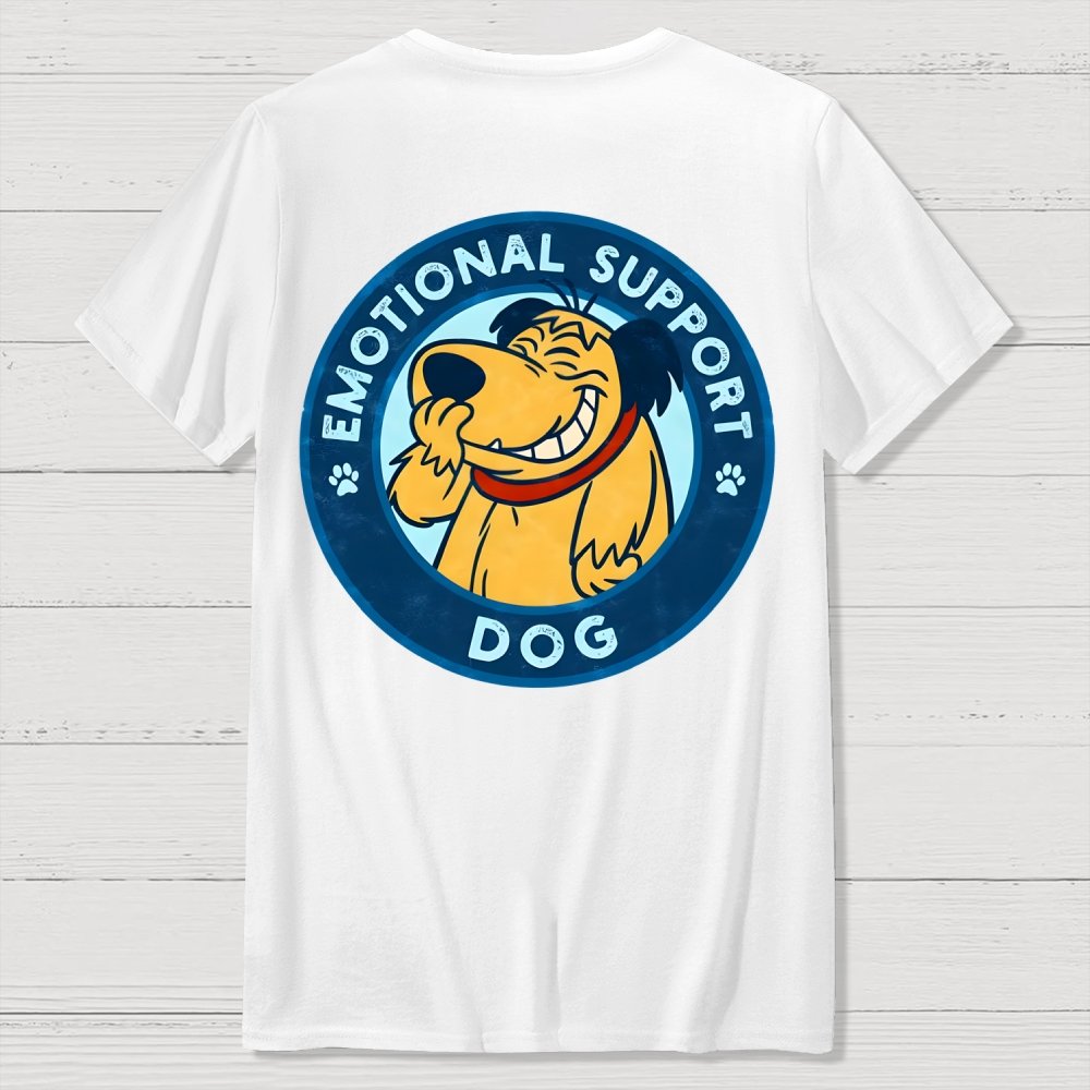 Dog Support Or Not? Front And Back Printing Geek T-Shirt