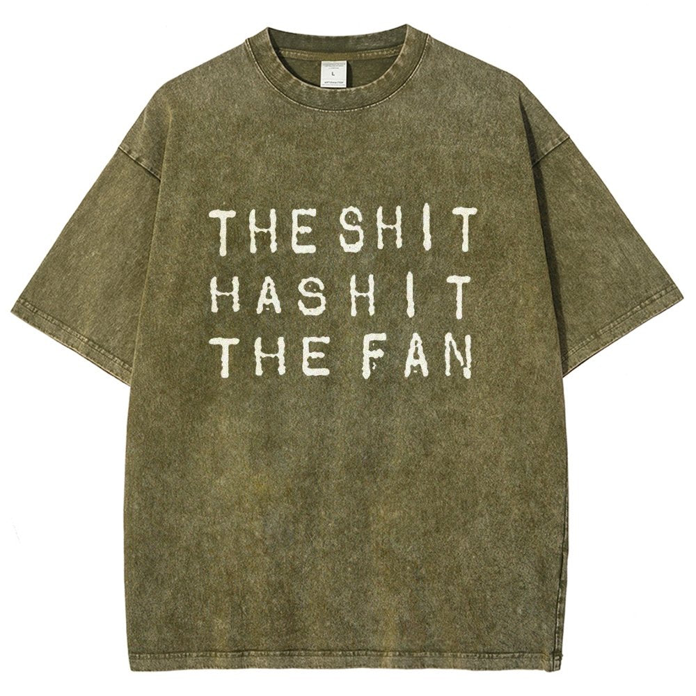 The Shit Has Hit The Fan Vintage Distressed T-shirt