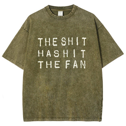The Shit Has Hit The Fan Vintage Distressed T-shirt