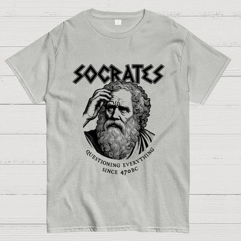 Socrates Questioning Everything Geek T-Shirt