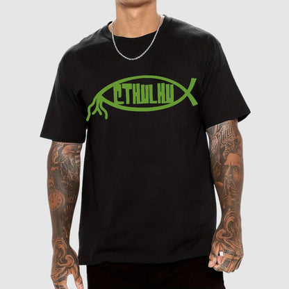 Cthulhu Fish Geek T-Shirt