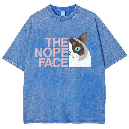 The Nope Face Vintage Distressed T-shirt