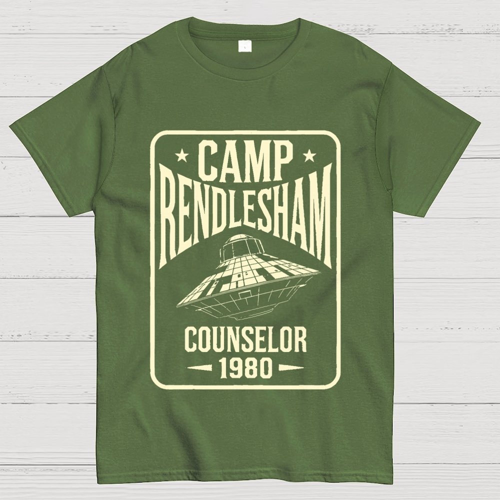 Camp Rendlesham Counselor 1980 UFO Unisex Geek T-Shirt