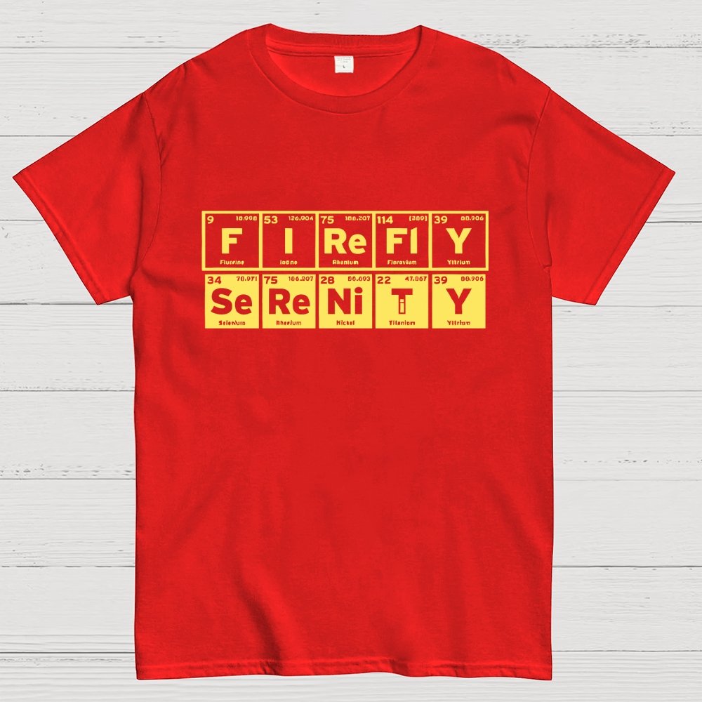 Funny Firefly Starship Symbols Geek T-Shirt