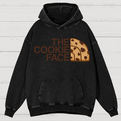 Cookie Face Vintage Distressed Hoodie