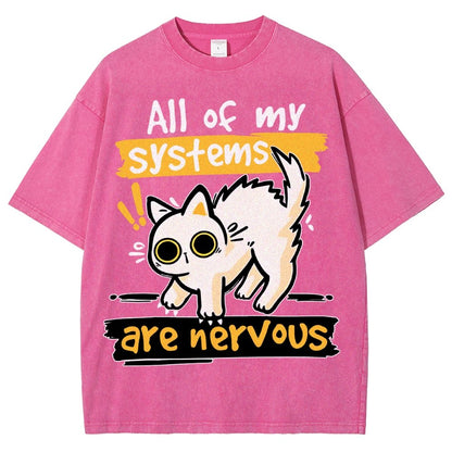 All of my Systems are Nervous Vintage Distressed T-shirt