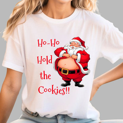 Christmas Fat Santa Geek T-Shirt