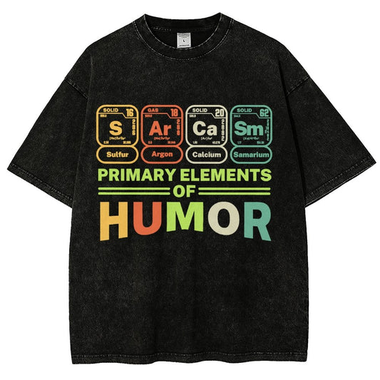 Primary Elements Of Humor Vintage Distressed T-shirt