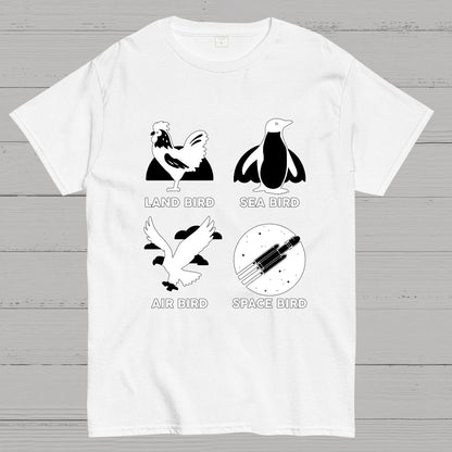 Bird Types Funny Geeky T-Shirt