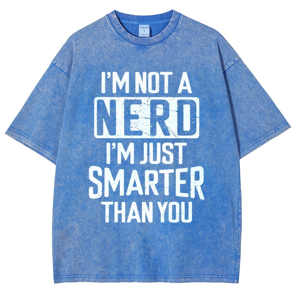 Funny Nerd T-shirt Smart person Vintage Distressed T-shirt
