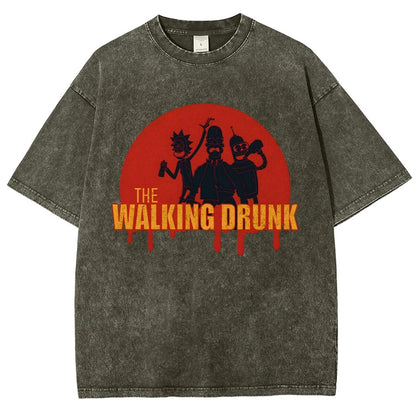 The Walking Drunk Vintage Distressed T-shirt