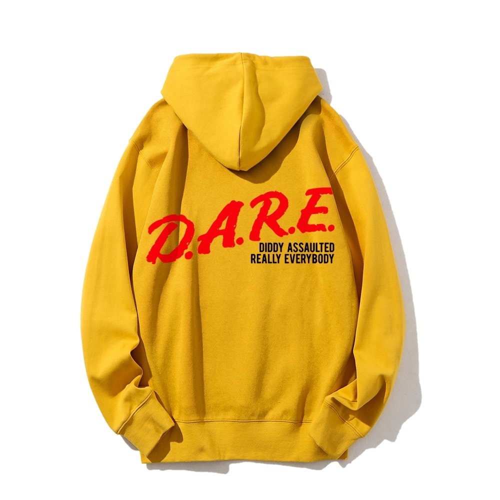NO DIDDY Printed Back Unisex Cotton Hoodie