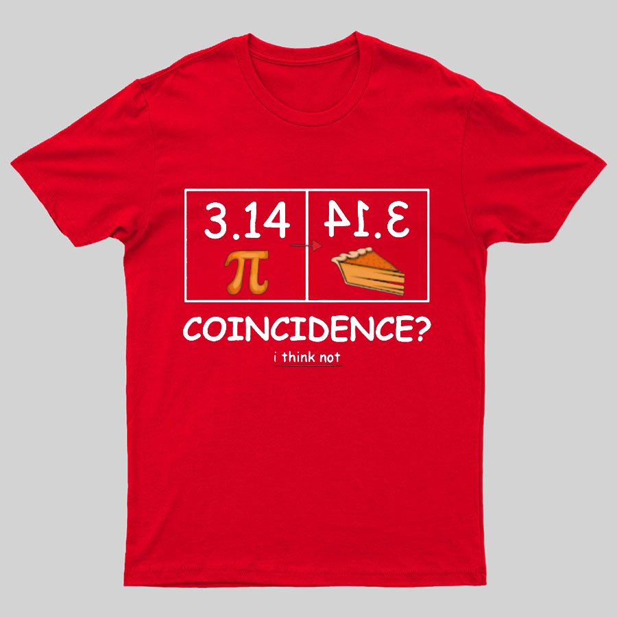 Pi Pie Math Professor Geeky T-Shirt