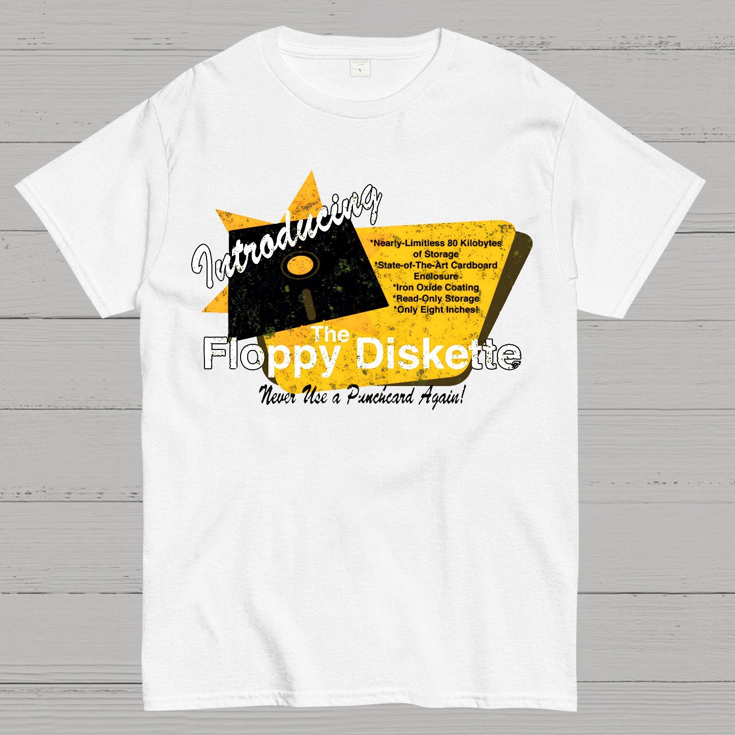 1971-Floppy Diskette Geek T-Shirt