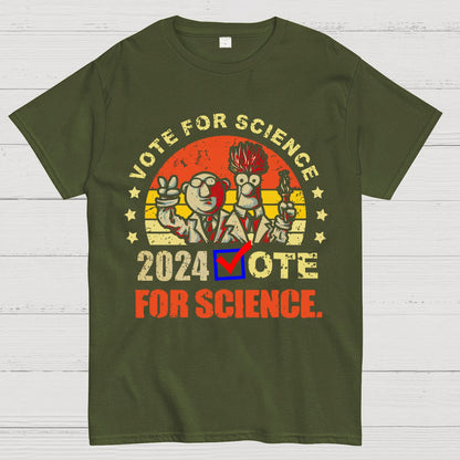 Vote For Science In 2024 Geeky T-Shirt