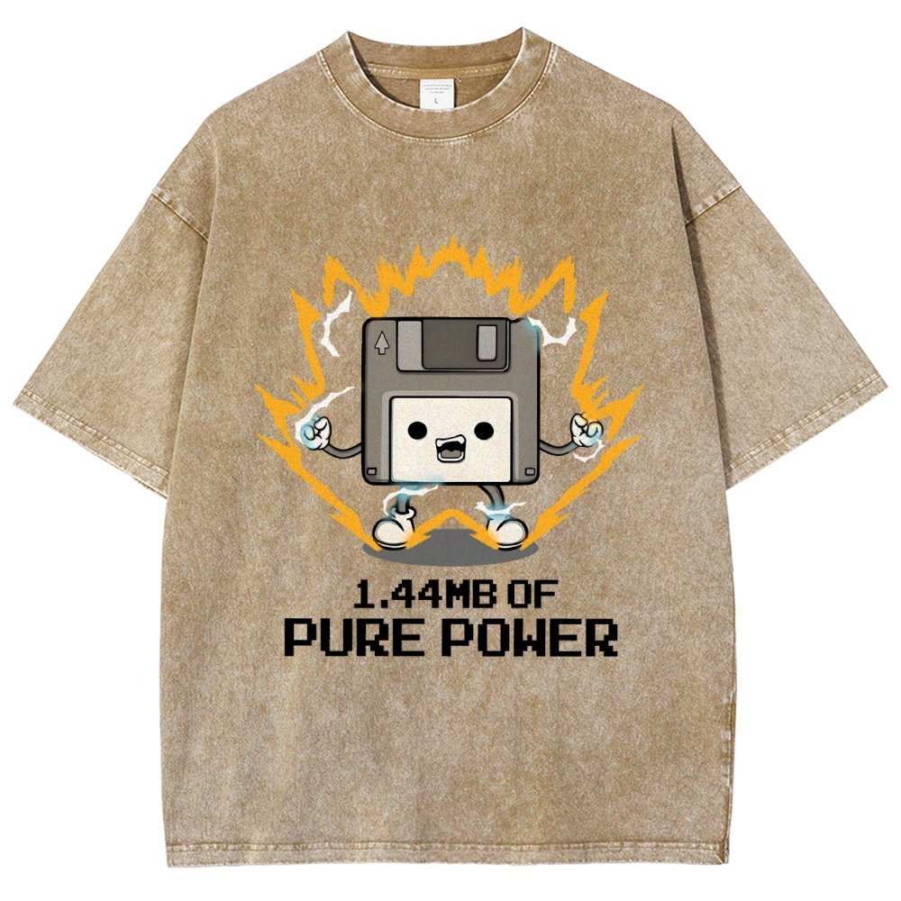 1.44mb of pure power Vintage Distressed T-shirt