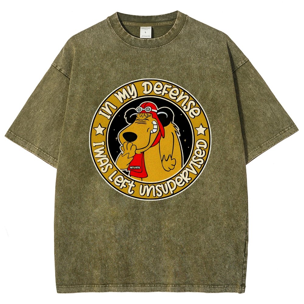 In My Defense I Was Left Unsupervised Vintage Distressed T-shirt