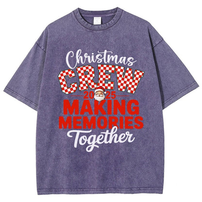 Retro Family Christmas Vintage Distressed T-shirt