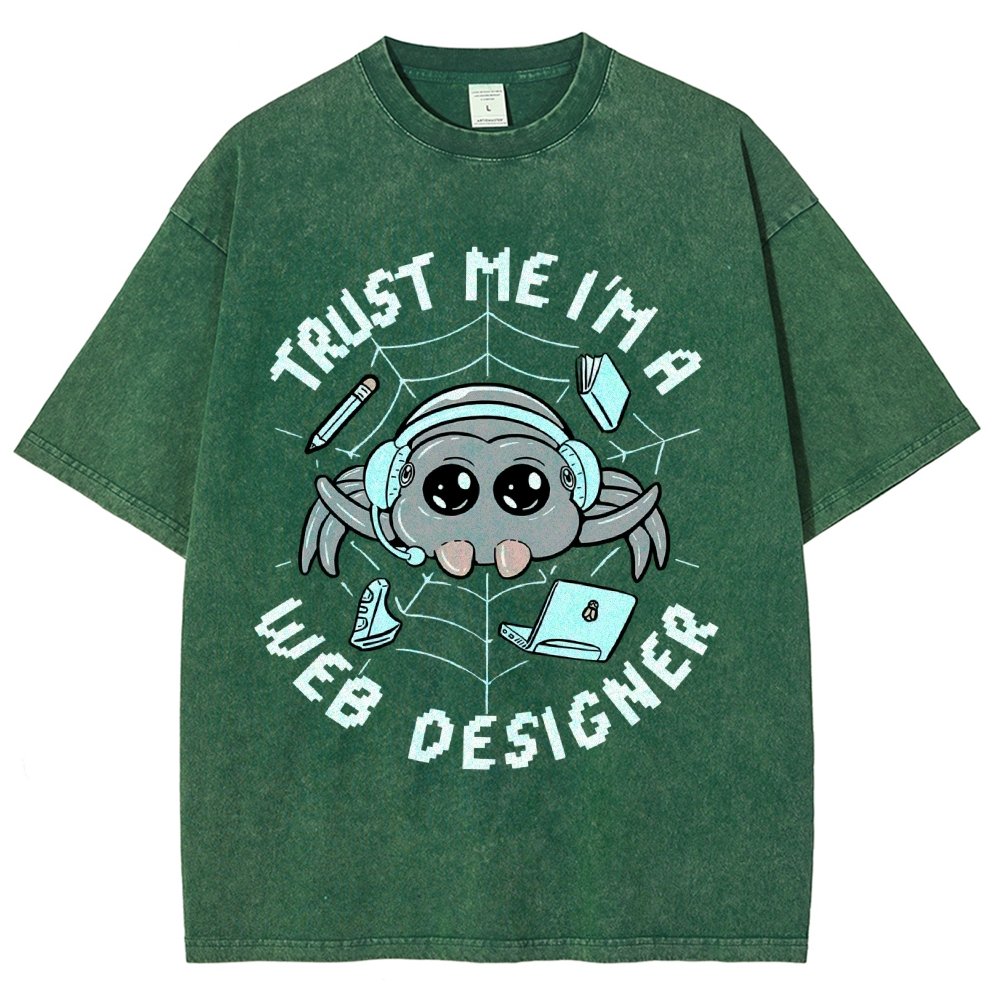 TRUST ME I'M A WEB DESIGNER Vintage Distressed T-shirt
