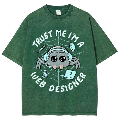 TRUST ME I'M A WEB DESIGNER Vintage Distressed T-shirt