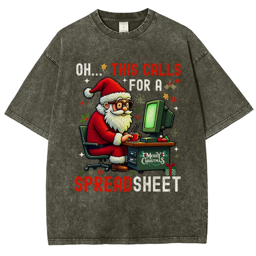 Ohh This Calls For A Spreadsheet Vintage Distressed T-shirt