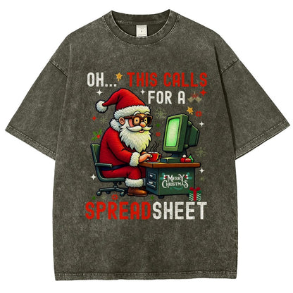 Ohh This Calls For A Spreadsheet Vintage Distressed T-shirt