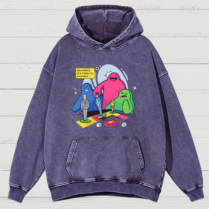 Meeples playing Board Games Vintage Distressed Hoodie