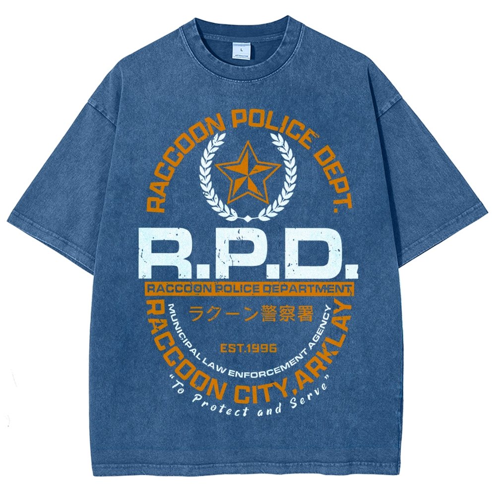 City PD Vintage Distressed T-shirt