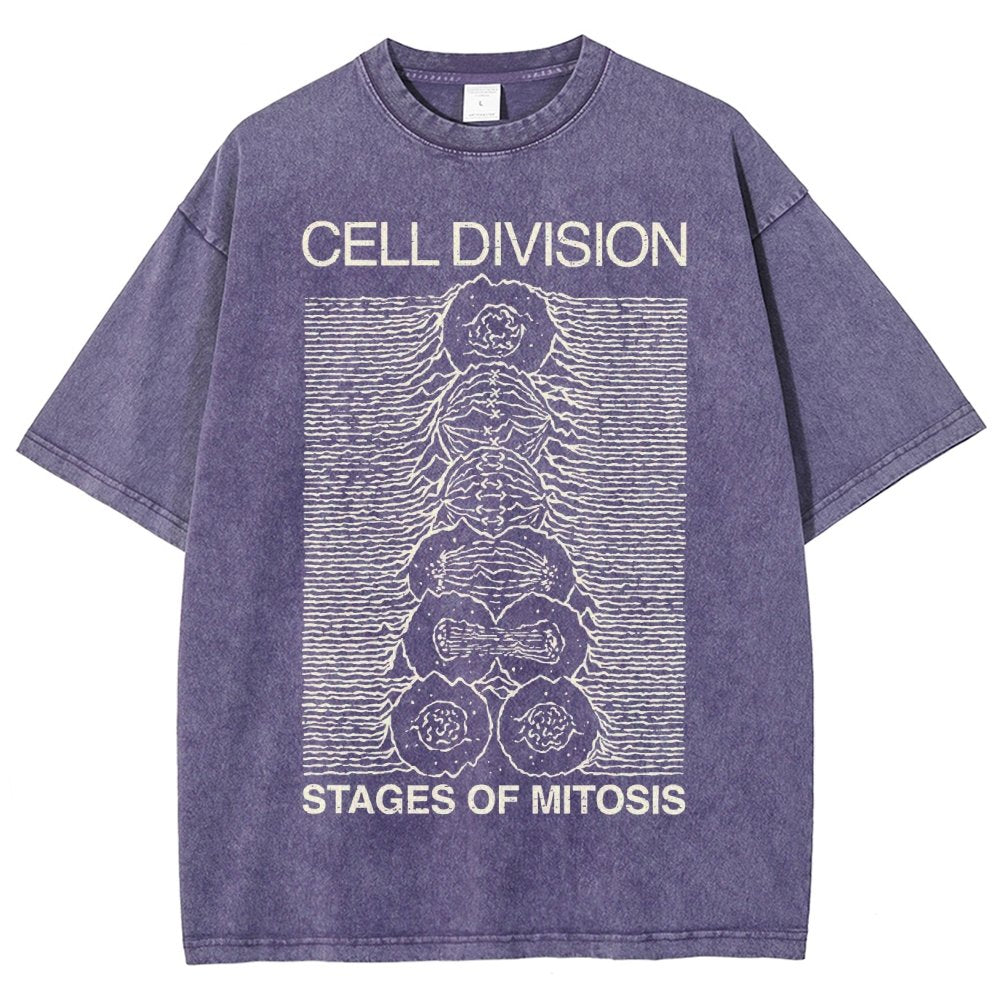 Cell Division- Stages of Mitosis Vintage Distressed T-shirt