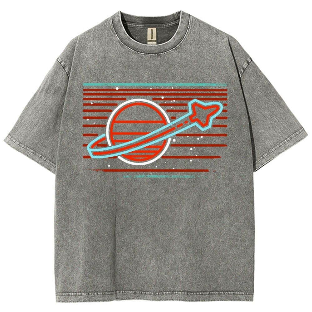 Retro Space Launch Vintage Distressed T-shirt