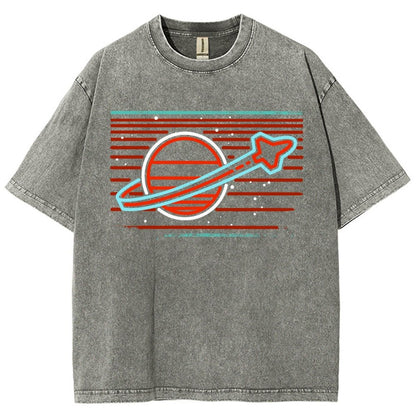Retro Space Launch Vintage Distressed T-shirt