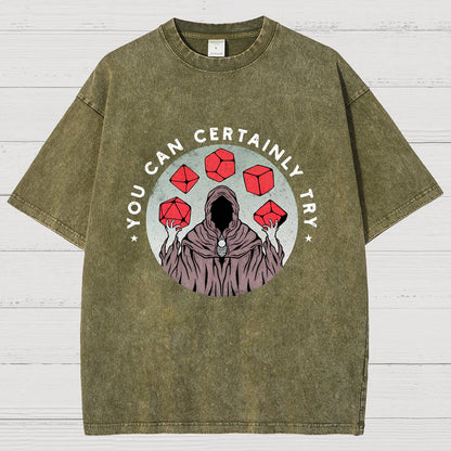 YOU CAN CERTAINLY TRY Vintage Distressed T-shirt