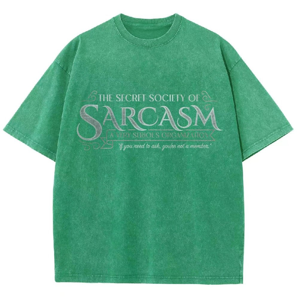 Secret Society of Sarcasm Vintage Distressed T-shirt