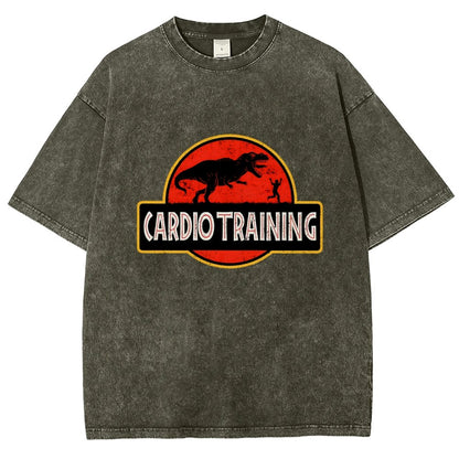 Cardio Training Vintage Distressed T-shirt