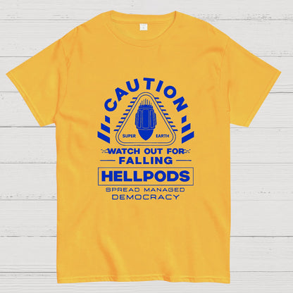 Hellpods Caution Geek T-Shirt