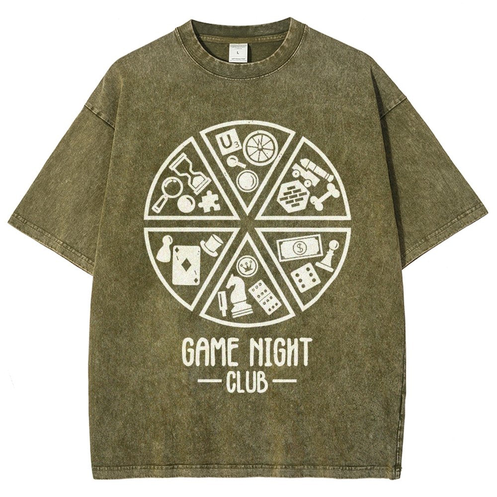 Game Night Club Vintage Distressed T-shirt