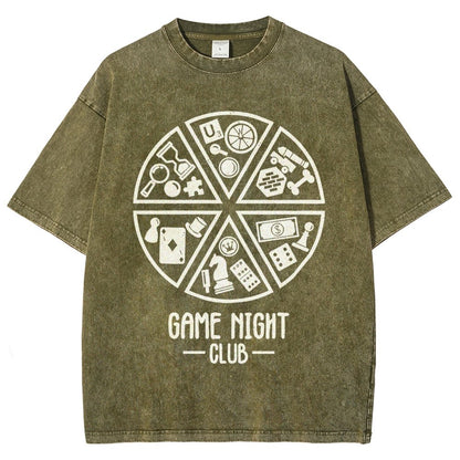 Game Night Club Vintage Distressed T-shirt