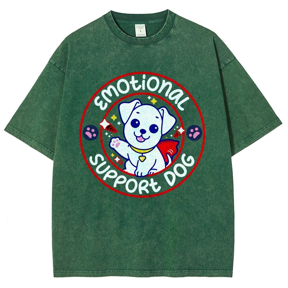 Emotional Support Dog Vintage Distressed T-shirt