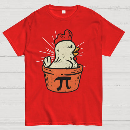 Funny Chicken Pot Pi Geek T-Shirt